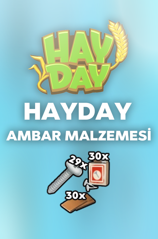 Hay Day 89x Ambar Yükseltme Malzemesi